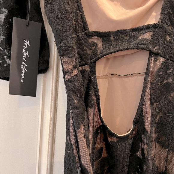 For Love and Lemons San Marcos Lace Dress - Black Lace Backless Dress - size S - Picture 3 of 3